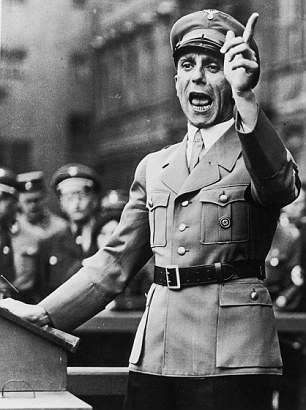 Dr. Paul Joseph Goebbels, during a speach in September 1934.